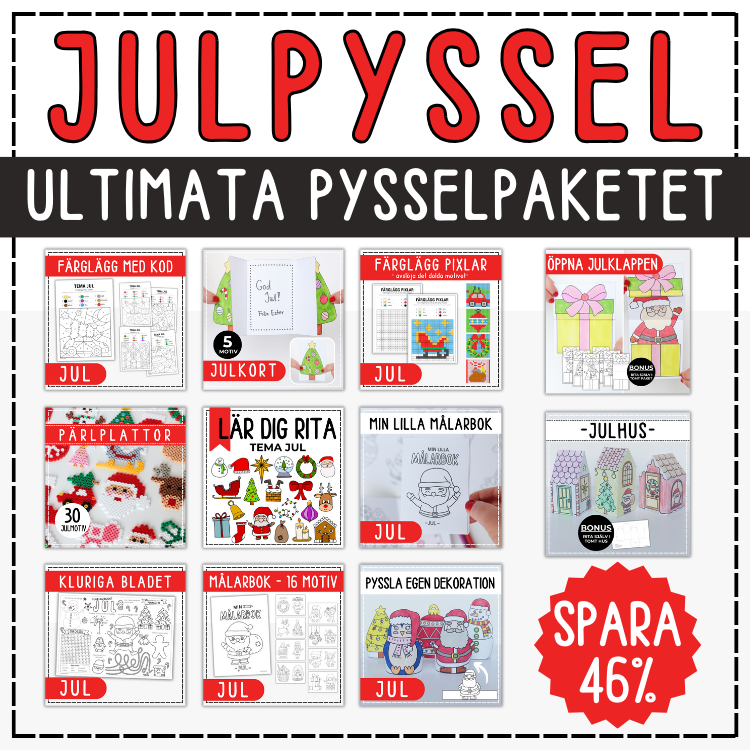 Julpyssel ultimata pysselpaketet (julpaket) Teach Academy