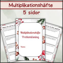 Multiplikation problemlösning (5 sidor)