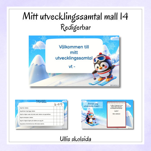 Mitt utvecklingssamtal mall 14 – redigerbar