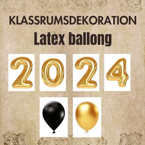 Klassrumsdekoration 2024 (latex ballonger)