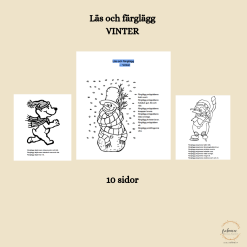 Läs och färglägg - Vinter