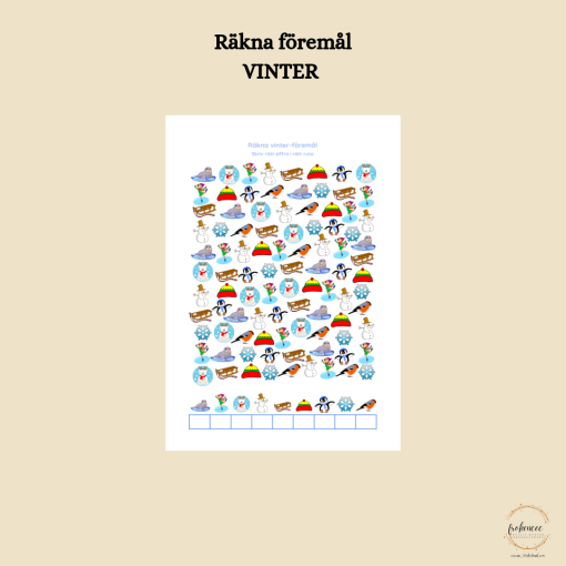 Räkna föremål - VINTER