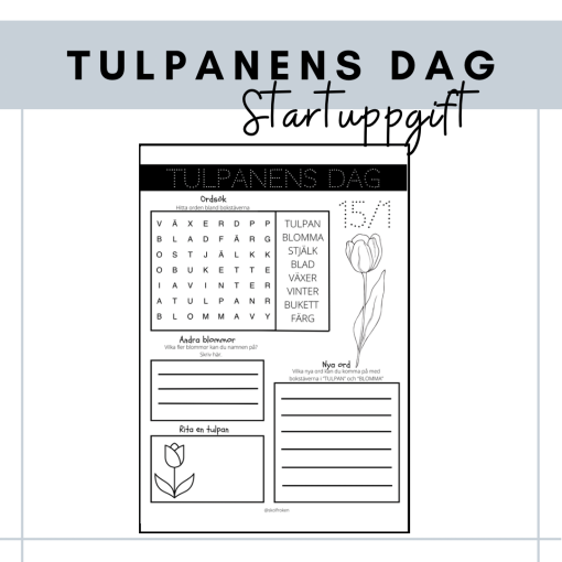 Startuppgift - tulpanens dag