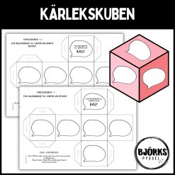 Alla hjärtans dag hus kärlekskuben x2