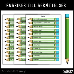 Berättelse - 36 rubriker med temat fantasy