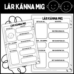 Lär känna mig - 2 olika mallar