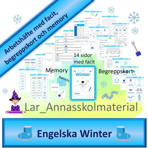 Engelska Winter arbetshäfte