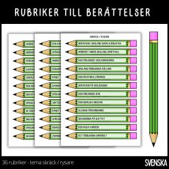 Berättelse - 36 rubriker med temat skräck / rysare