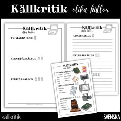 Källkritik – olika källor