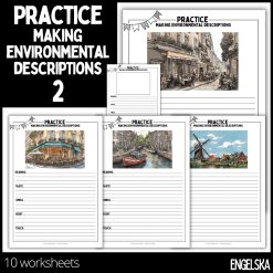 Practice making environmental descriptions - 2 - 10 worksheets