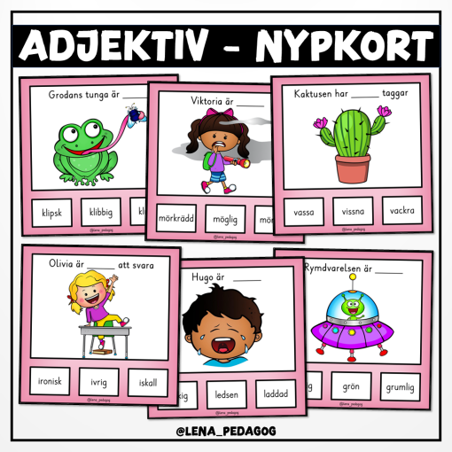 Adjektiv - nypkort