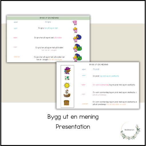 Bygg ut en mening