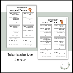Talsortsdetektiven - 2 nivåer