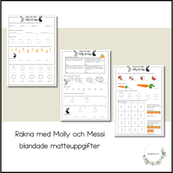 Räkna med Molly och Messi - blandade uppgifter