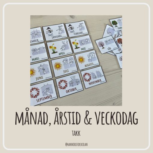 TAKK månad, årstid & veckodag