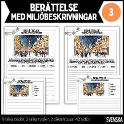 Berättelse med miljöbeskrivningar - 3 - 2 nivåer - 42 sidor