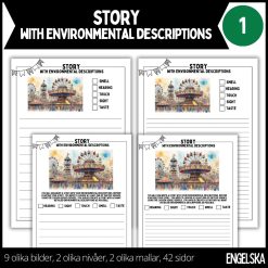 Story with eniviromental descriptions - 1 - 2 nivåer - 42 sidor