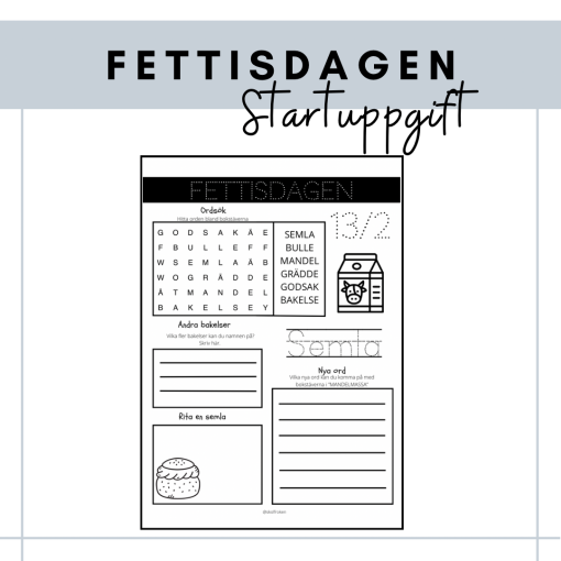 Startuppgift - fettisdagen