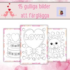 Färglägga bilder: alla hjärtans dag (15 bilder)