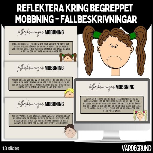 Reflektera kring begreppet mobbning - fallbeskrivningar