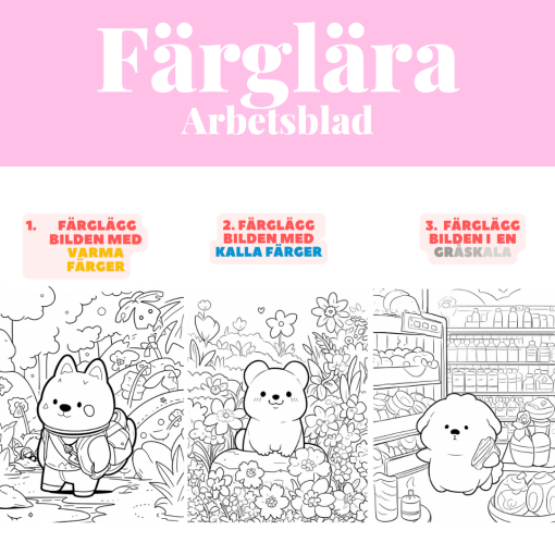 Färglära - varma & kalla färger