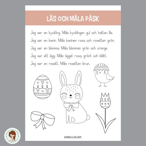 Läs och måla påsk