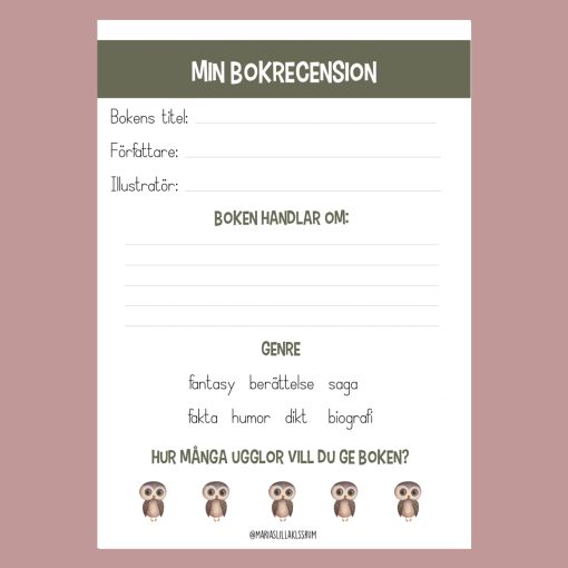 Min bokrecension