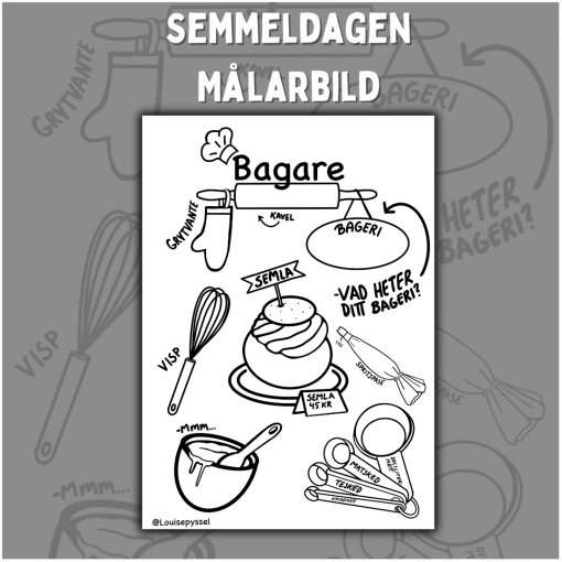 Semmeldagen målarbild