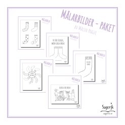 Målarbilder paket-Olikheter och sockor