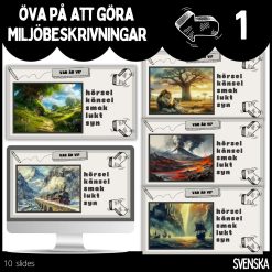 Öva på att göra miljöbeskrivningar - 1 - 10 slides