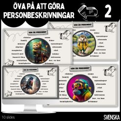 Öva på att göra personbeskrivningar – 10 slides - 2