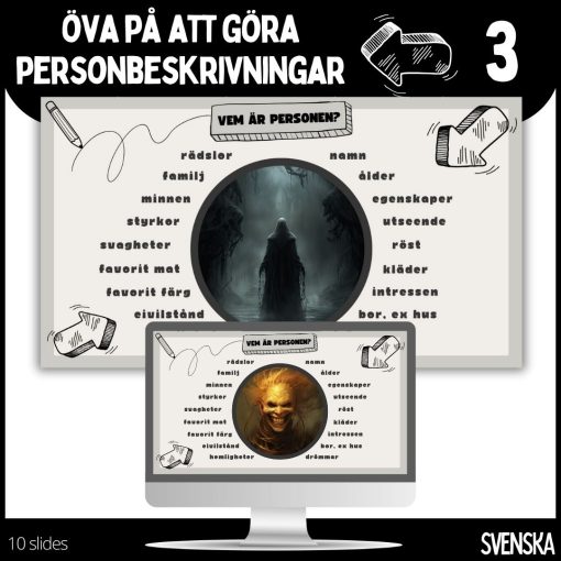 Öva på att göra personbeskrivningar – 10 slides - 3