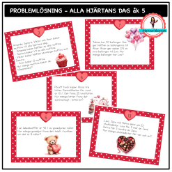 Problemlösning - Alla hjärtans dag åk 5