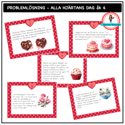 Problemlösning - Alla hjärtans dag åk 6