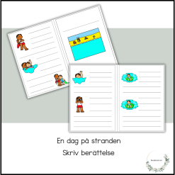 Skriv berättelse - en dag på stranden