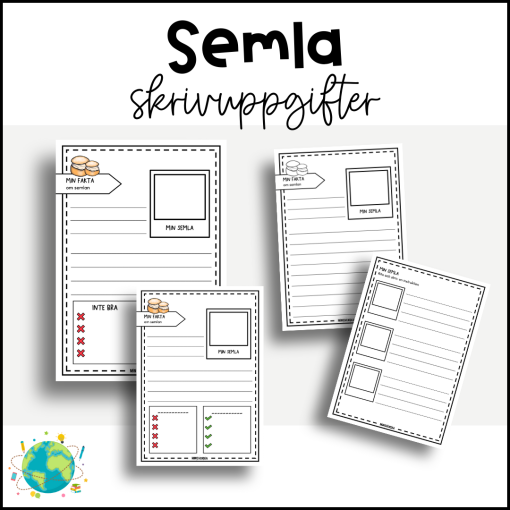 Semla - Skrivuppgifter