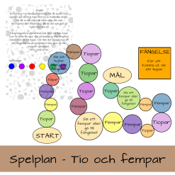 Spelplan - tio och fempar