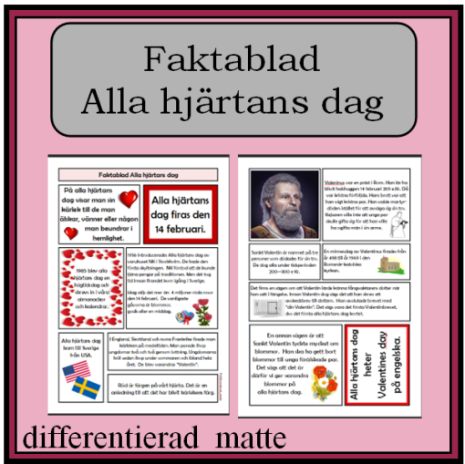 Faktablad - Alla hjärtans dag