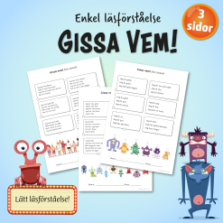 Gissa vem - enkel läsförståelse