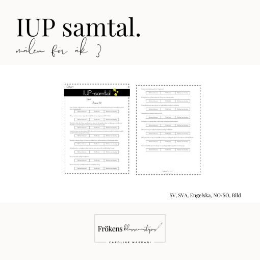 IUP samtal - mål åk 3