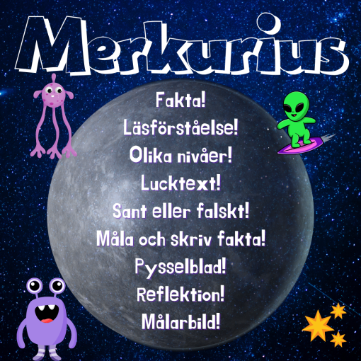 Merkurius - Olika nivåer