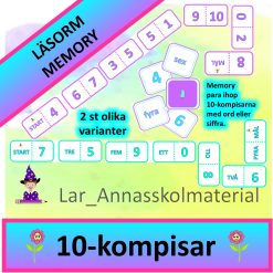 10-kompisar Läsorm och Memory