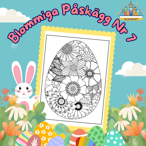 Blommiga Påskägg Nr 7