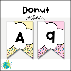 Donut - Veckans bokstav och siffra