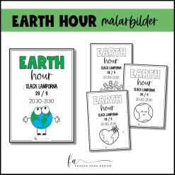 Earth Hour: Målarbilder