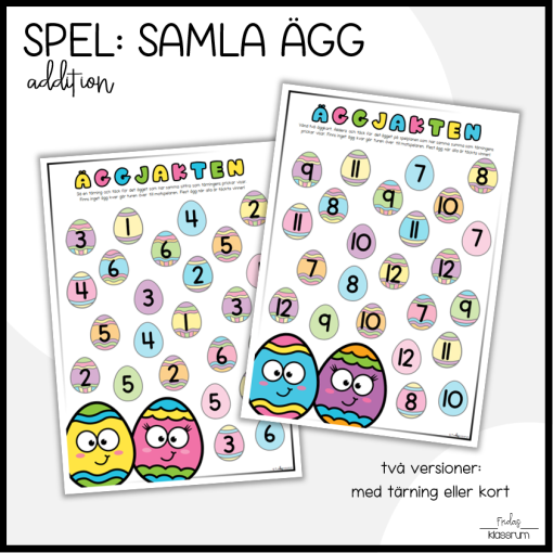 Äggjakt: Addition