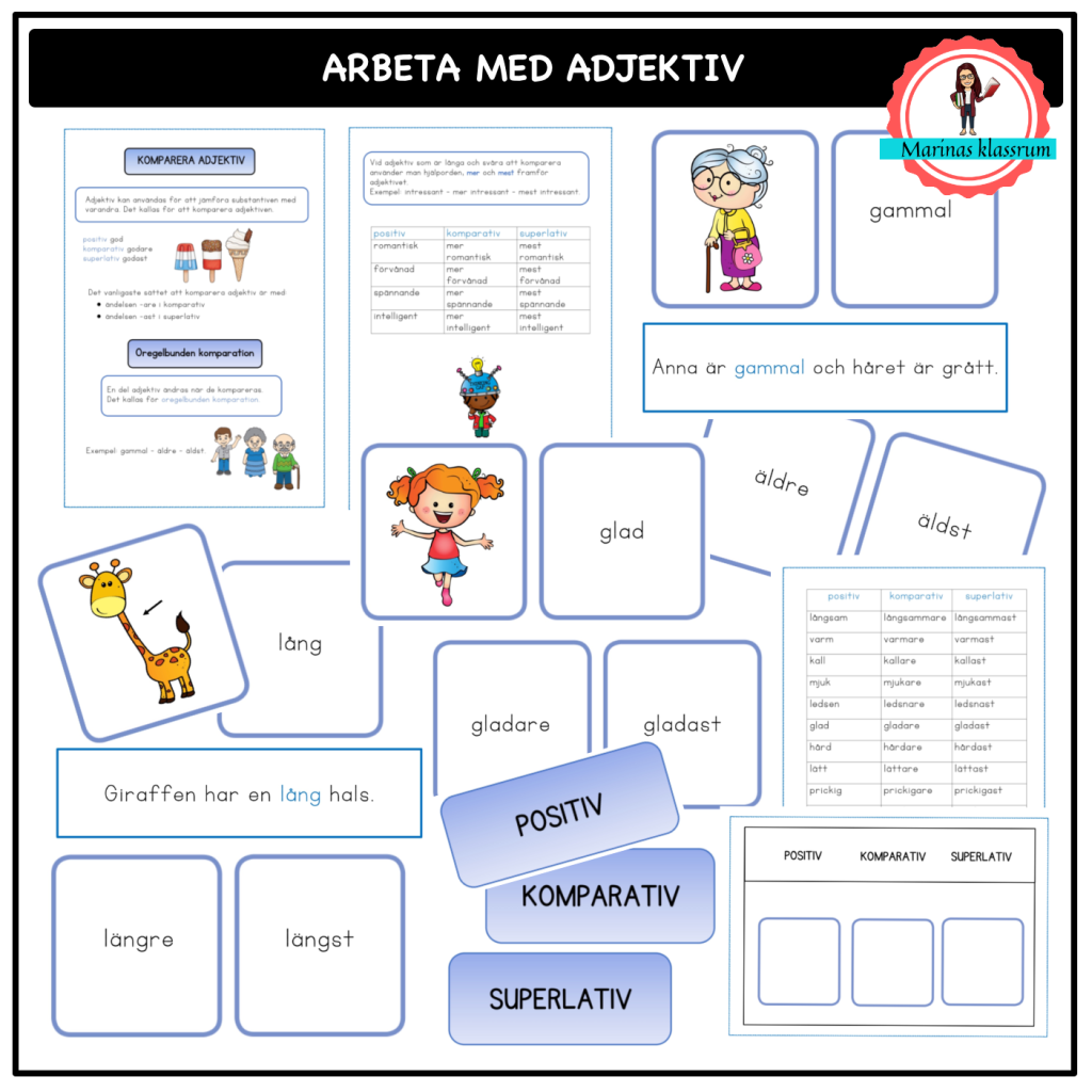 Arbeta med adjektiv | Teach Academy