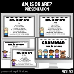 Am, are or is - presentation med modellerande meningar