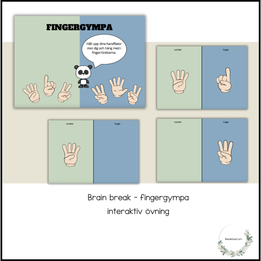 Brain break - fingergympa