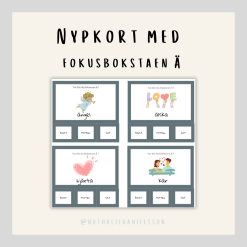 Nypkort med fokusbokstaven "Ää"